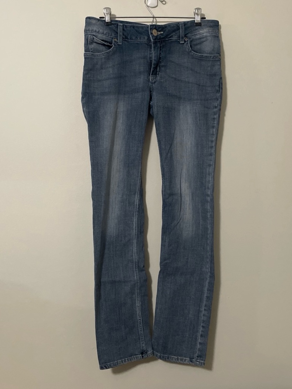 Wrangler Straight Leg Jeans 5x34 Mid Rise Medium Wash Denim Classic